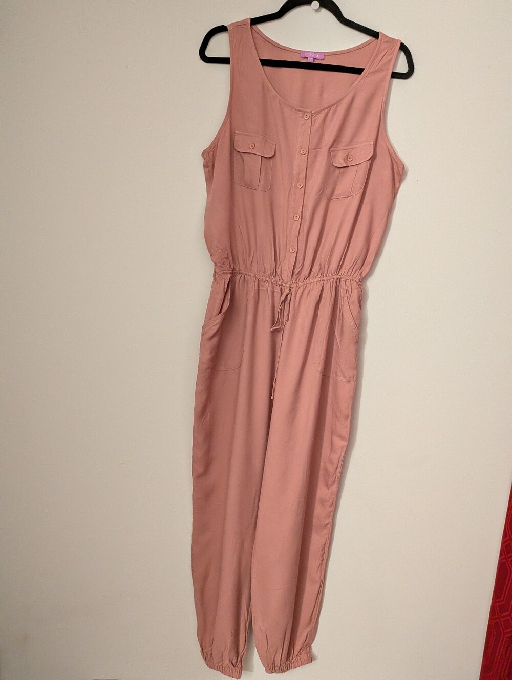 Ci Sono Dusty Rose Utility Jumpsuit – Size L